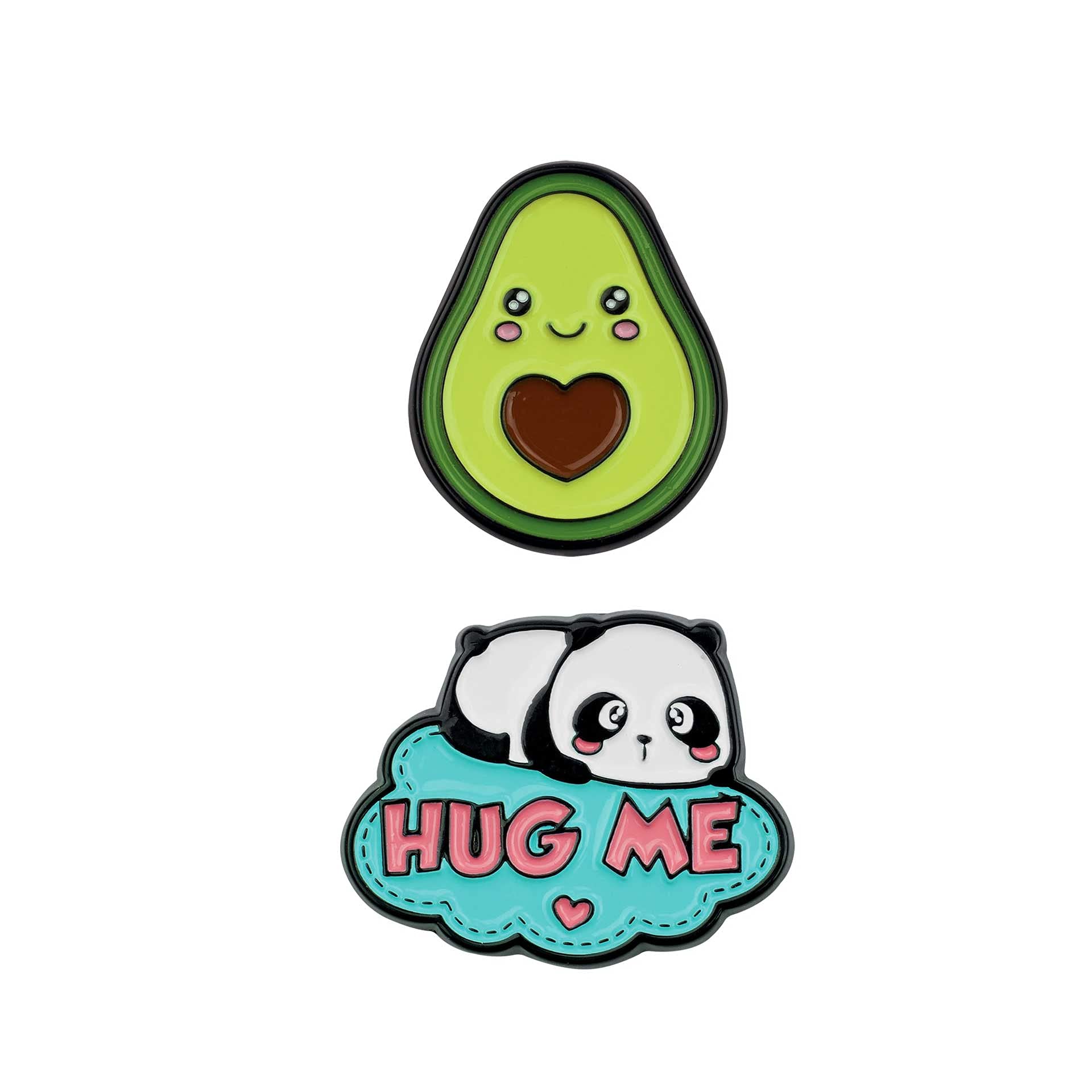 Legami ENA0001 Cutie Set of 2 Metal Stickers Hug Me