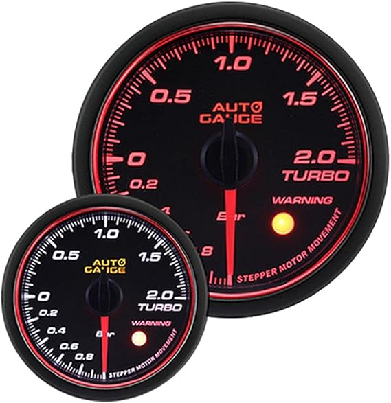 Amazon Co Jp オートゲージ ブースト計 60mm 458シリーズ 日本製モーター Autogauge 2色バックライト エンジェルリング ワーニング機能 車 バイク