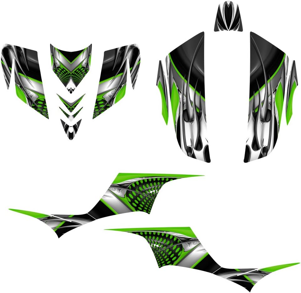 Kawasaki Kfx700 Graphics Decal Kit By Allmotorgraphics No7777 Green