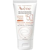 Eau Thermale Avène Very High Sun Protection Mineral Cream SPF 50+, Face Sunscreen, Broad-Spectrum for Sensitive, intolerant a