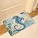 ECONIE Sea Horse Door Mat Ocean Animal Home Bathroom Bath Shower Bedroom Mat Toilet Floor Door Mat 15.7X23.6 in (02)