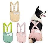 Washable Female Dog Diaper with Suspender - 3 Pack