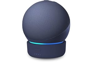 GGMM D5 Echo Dot Battery Base 5th Generation, Echo Dot 4th & 5th Generation Battery Base, Portable Battery Charging Dock, Blue (Not Include Alexa Echo Dot or Power Cord)