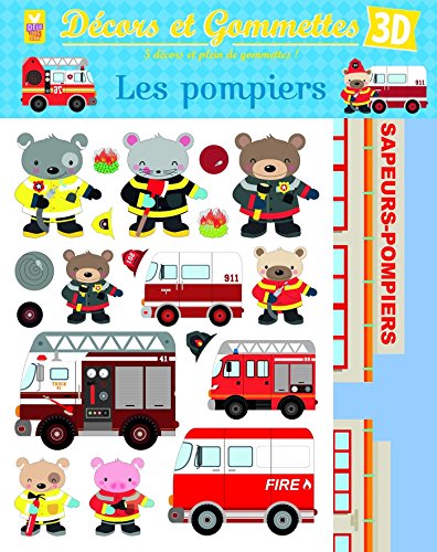 Décors et gommettes 3D - Les pompiers