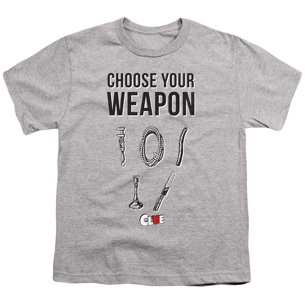 Clue T Shirt Choose Your Weapon Athletic Heather Tee 9048 Jznovelty