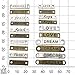 78 PCS Word Connector Charms Collection - Antique Silver Bronze FRIENDLY LOVE PEACE HOPE FAITH COURAGE DREAM Metal Pendants for Bracelet Making (HM86)