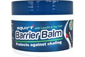 Squirt Barrier Balm for Chafing Relief - Body Anti Chafe Balm for Cycling & Endurance Sports - Water & Sweat Resistant Anti Chaffing Cream for Men & Women - Skin Friction Defense 100g