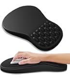 Memory Foam Mouse Pad With Wrist Rest - Labrador Design Ergonomic Support For Carpal Tunnel