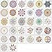 32 Pack Mandala Dotting Stencils,Mandala Dot Painting Templates Stencils for DIY Rocks Stone Airbrush Wall Art Canvas Wood Furniture Cards Painting Art Projects