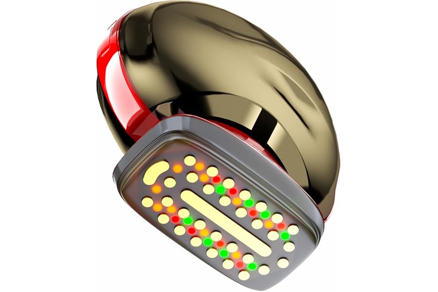 Face Massager with Light Therapy for Face, 3-in-1 Skin Tightening and Lifting Device for Wrinkles, Home Use Facial Massage Tool