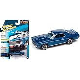 Johnny Lightning 1/64 Mercury Cougar Eliminator 1969 Blue Mercury Cougar Eliminator Mini Car