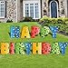 VictoryStore Colorful Happy Birthday Letters Yard Sign, 20 Inch Letters, Set of 13 Letters, Includes Stakes, Confetti Pattern (20