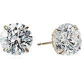 Amazon Essentials 14K Gold 2cttw Infinite Elements Cubic Zirconia Round Stud Earrings, (previously Amazon Collection)