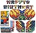 DC Comics Justice League Superheros Birthday Party Supplies Pack Bundle Serves 16 ; Plates, Cups, Napkins, Banner, & Table Cover