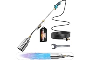 Sondiko Propane Torch Weed Burner, High Output Weed Torch with Hose, Heavy Duty Blow Torch, Weed Torches for Outside,Flamethr