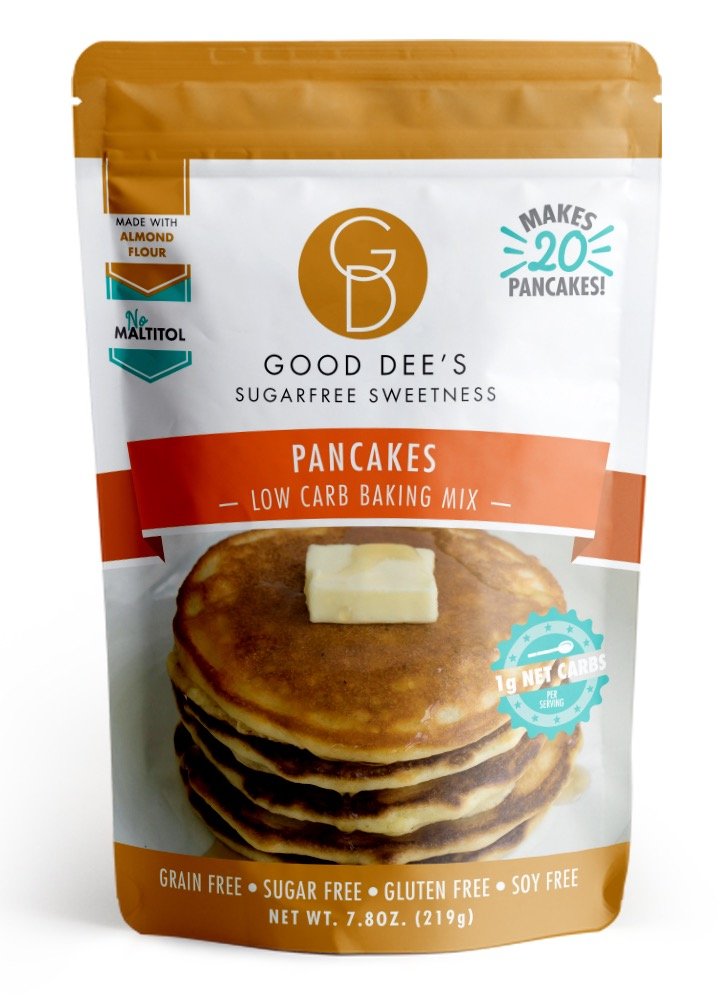 Good Dee's Pancake Mix- Gluten free, Grain Free, and made with Almond Flour 7.8oz by Good Dee's Cookie Mix