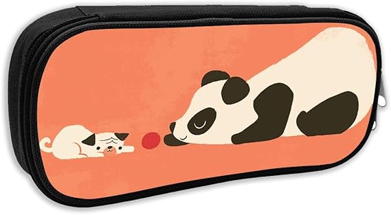 Amazon Co Jp パンダと犬 筆箱 ペンケース 文具収納 収納ポーチ ペンポーチ 鉛筆バッグ おしゃれ 大容量 小物入れ 男の子 女の子 ユニセックス 服 ファッション小物