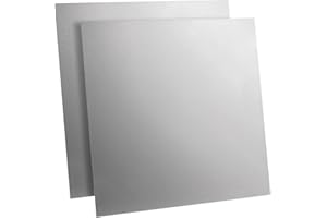 JOIKIT 2 PCS 12 x 12 x 1/16 Inch Aluminum Sheet, 6061 T6 Aluminum Plates with Protective Film, Sheet Metal for Engineering Projects, Module Manufacturing and Electronic Equipment