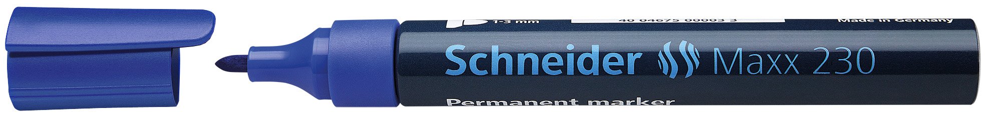 Schneider Chisel Tip Maxx 230 Permanent Marker - Blue