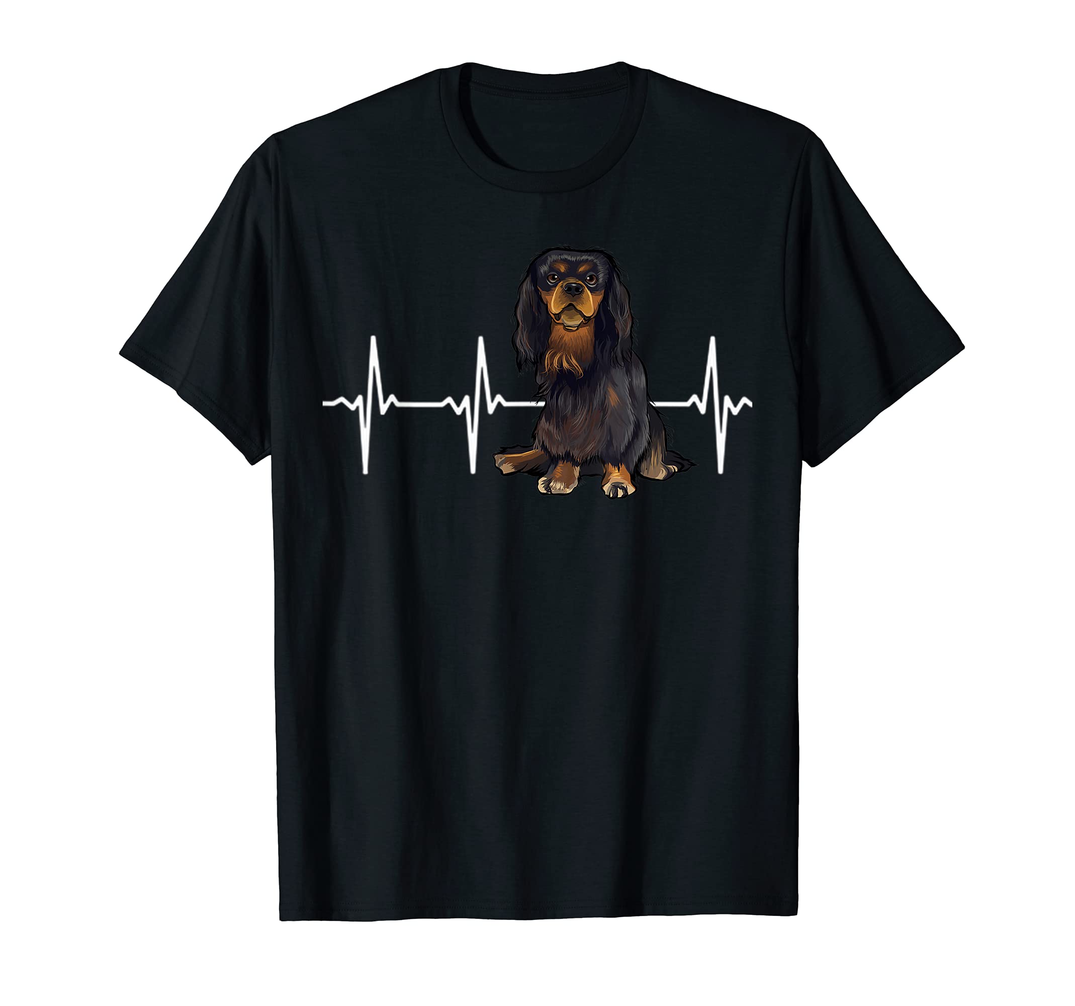 English Toy Spaniel Heartbeat Dog Lover T-Shirt