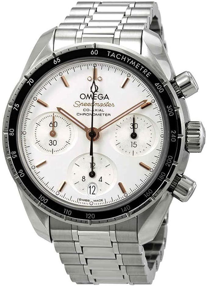 Omega Speedmaster cronografo automatico argento quadrante orologio uomo 324.30.38.50.02.001