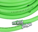 US PRO 15m Soft Rubber Hi-Vis Air Compressor Hose Airline 1/4 BSP Male view 5