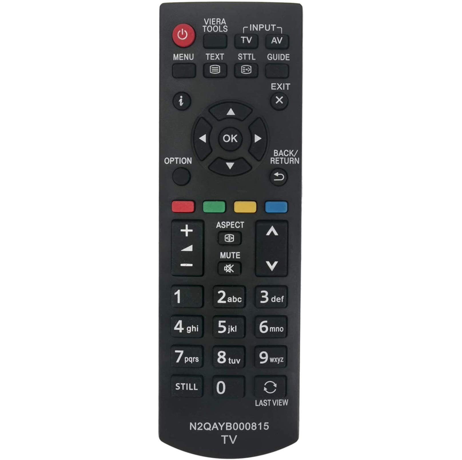ALLIMITY N2QAYB000815 Remote Control Replacement for Panasonic LCD LED TV TX-L39B6E TX-L50EM6B TX-L50EM6E TX-L39B6ES TX-L39EM6E TX-L42B6E TX-L42B6ES TX-L50EM6Y TX-P42X60E TX-P50X60E