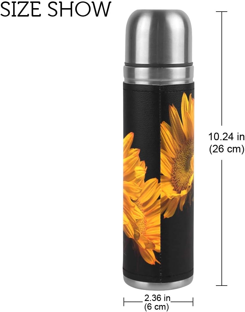 sunflower vacuum flask