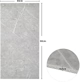 Warmiehomy Monet Grey Marble Effect Self-Adhesive Wall Tiles 60x30cm 10Pcs view 7