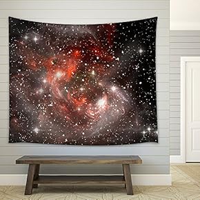 Colorful Space Star Nebula - Fabric Wall Tapestry Home Decor - 51x60 inches