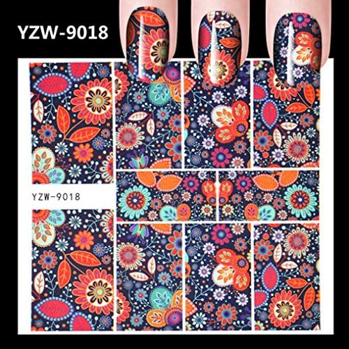 Rongron Nail Art Stamper Gel Tips DIY Stamping Drawing Image Template Stickers Star Rose Pattern (P)