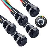 DMWD 5pcs 12mm Metal Momentary Push Button Switch