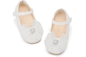 THEE BRON Toddler Girls Shoes Ballet Flats Princess Dress Shoes for Kids