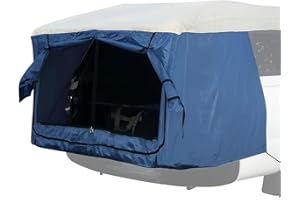 DAC Mid-Size Truck Tent – Easy-Setup Vehicle Tent for Pickups with Camper Tops – Fits High-Back & Flat-Back Trucks – Weatherproof, Lightweight