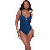 Miraclesuit Women's Swimwear Slimming Escape Underwire Molded Cup Bra Tummy Control One Piece Swimsuit