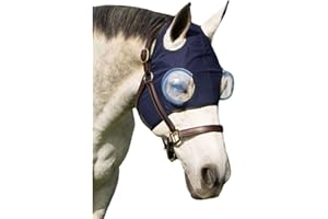 Equine-Medi Lens Horse Eye Protection Hood, Shatterproof, UV Protection, Flexible Lens for Corneal Ulcers, & Eye Injuries, Co