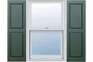 Builders Choice EVP15059PN Shutters, 14 1/2" x 59", Pine Green