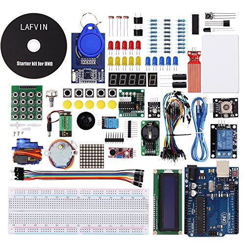 LAFVIN UNO Project Super Starter Kit Included UNO R3,LCD1602 IIC with Tutorial for Arduino
