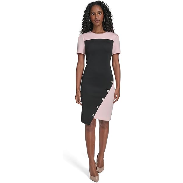 Amazon.com: Calvin Klein Women's Sleeveless Square Dress with Flounce Hem,  Black, 12 :