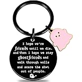 igvean Best Friend Keychains Funny Birthday Gift for Friends Valentine's Day Halloween Christmas Gifts for Best Friend