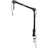 Shure by Gator Deluxe Articulating Desktop Podcasting Mic Boom Arm with Cable Management Channel; (SH-BROADCAST1)