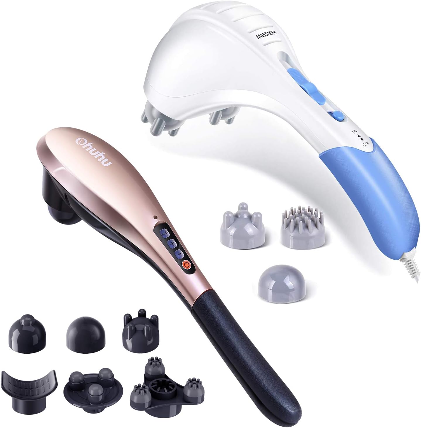Ohuhu Electric Back Massager + Rechargeable Hand Held Massager Health & Personal Care