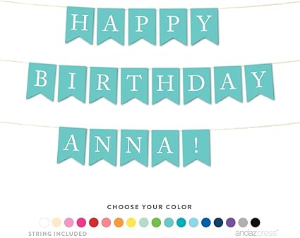 Amazon Com Andaz Press Personalized Hanging Birthday Party