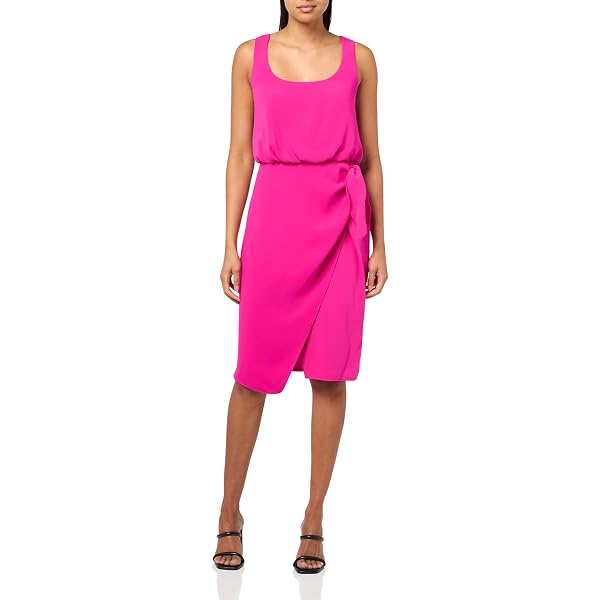knee length dresses for ladies Ganni Crinkled Satin Gathered U-Neck Midi Dress