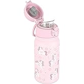GOPPUS 12oz Kids Water Bottle – BPA-Free, Leak-Proof, Insulated Stainless Steel – Sweat-Proof, Reusable for School, Sports, and Outdoor Activities