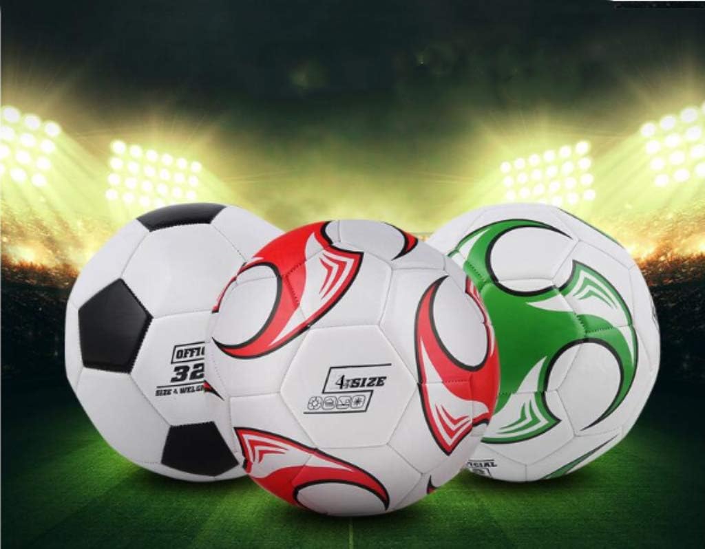 Amazon Mioke 学生用サッカーボール ４号 3号サッカーボール カッコイイデザイン 学校教材用 ハンドポンプ 空気針2本 収納ネットバッグ 付き レッド ３号 M Xfzq サッカーボール