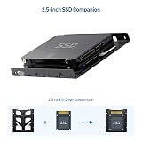 Cable Matters 2-Pack 2.5 to 3.5 SSD Mounting Bracket Kit Black Screws Cables view 2