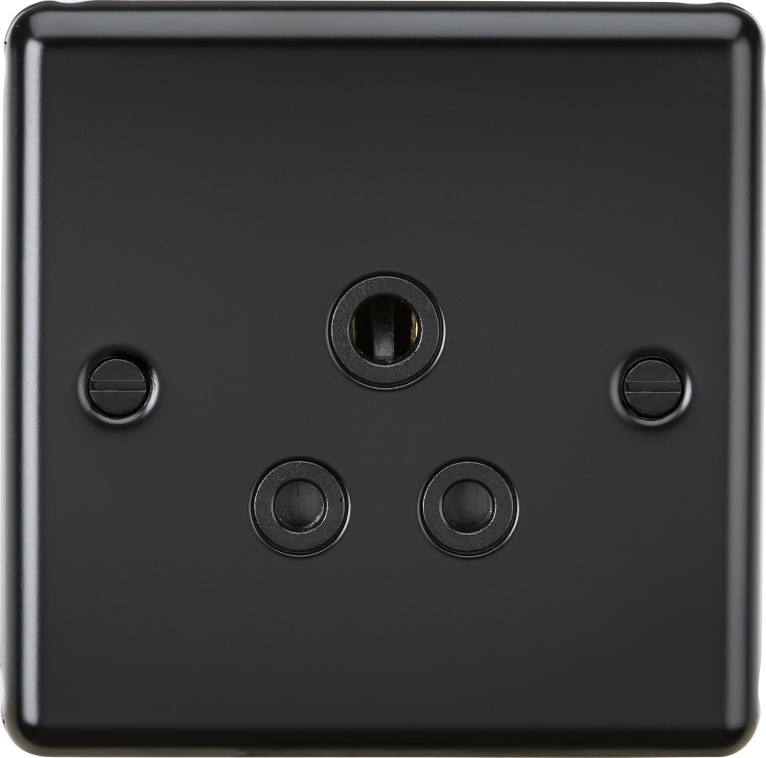 Knightsbridge 5A Unswitched Socket - Matt Black