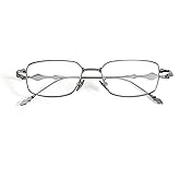 IGnaef Fashion Square Blue Light Blocking Glasses for Women Trendy Rectangle Metal Frame Eyeglasses BL1304