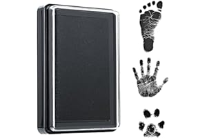 Inkless Hand Foot Print Kit – Clean Touch Stamp Tool, No Ink Contact Technology, Precise Outline Transfer Pad, Press Applicat